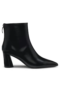 Chunky-heel ankle boots leather