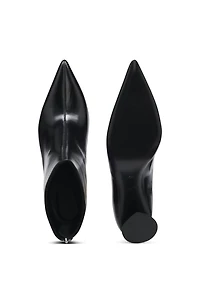 Chunky-heel ankle boots leather
