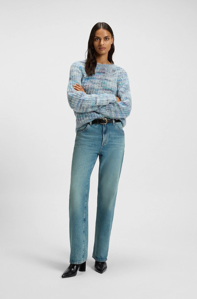 Chunky-heel ankle boots leather