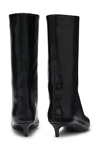 Leather boots with 3.5cm heel