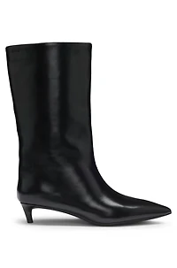Leather boots with 3.5cm heel