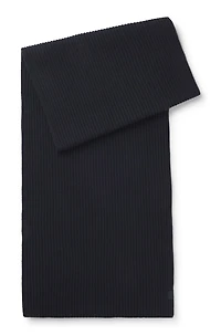BECKHAM x BOSS scarf in virgin wool and cashmere