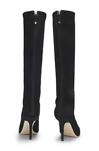 Knee boots leather and suede