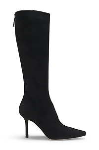 Knee boots leather and suede