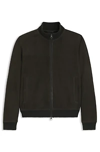 BECKHAM x BOSS fur jacket with two-way zip