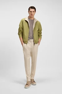 Regular-fit T-shirt silk and wool