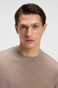 Regular-fit T-shirt silk and wool