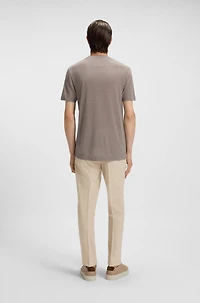 Regular-fit T-shirt silk and wool
