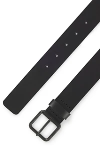 Tonal-buckle belt Italian leather