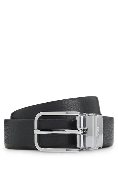 Reversible belt in Italian leather
