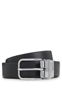 Reversible belt in Italian leather