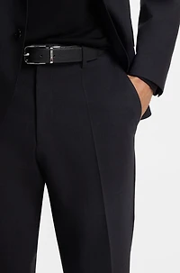 Reversible belt in Italian leather