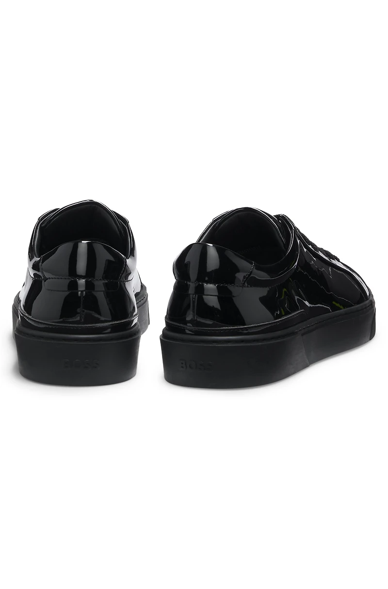 Gary trainers with patent effect