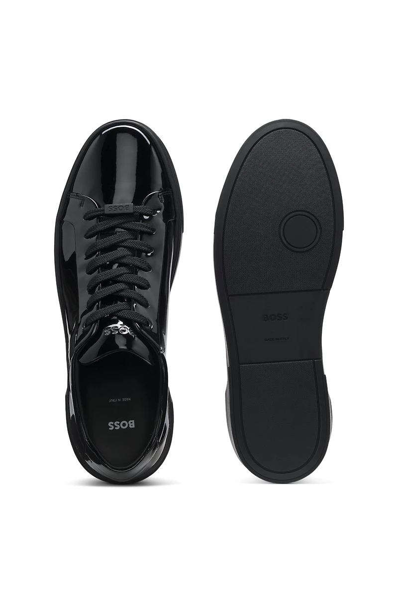 Gary trainers with patent effect