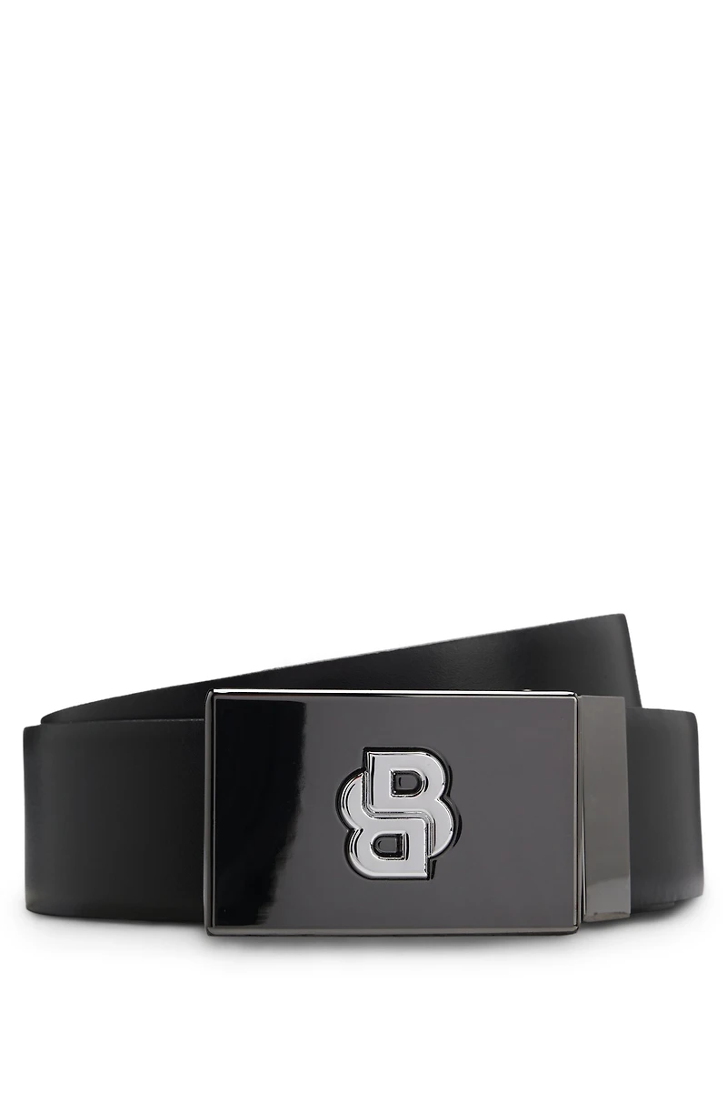 Reversible belt in Italian leather