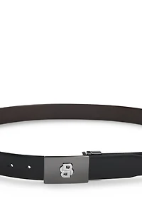 Reversible belt in Italian leather