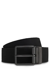 Reversible belt with monogrammed Italian leather