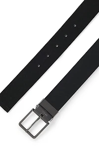 Reversible belt with monogrammed Italian leather