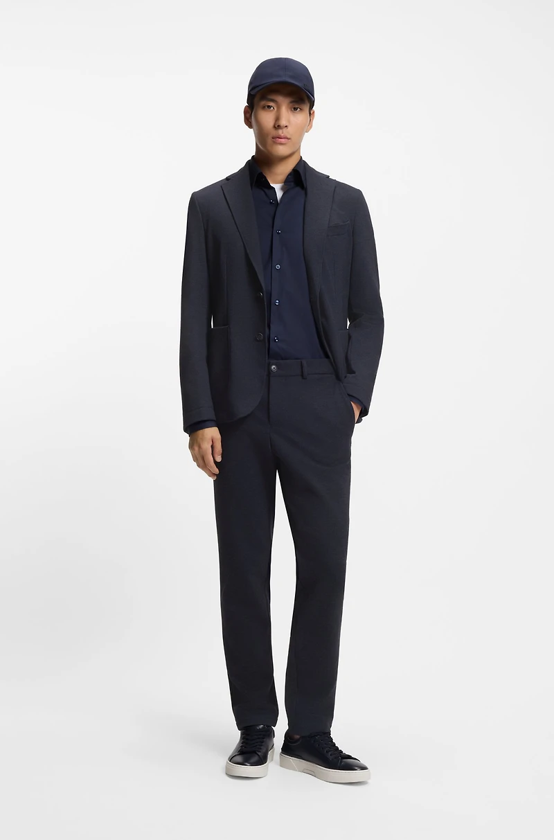Slim-fit trousers performance-stretch fabric