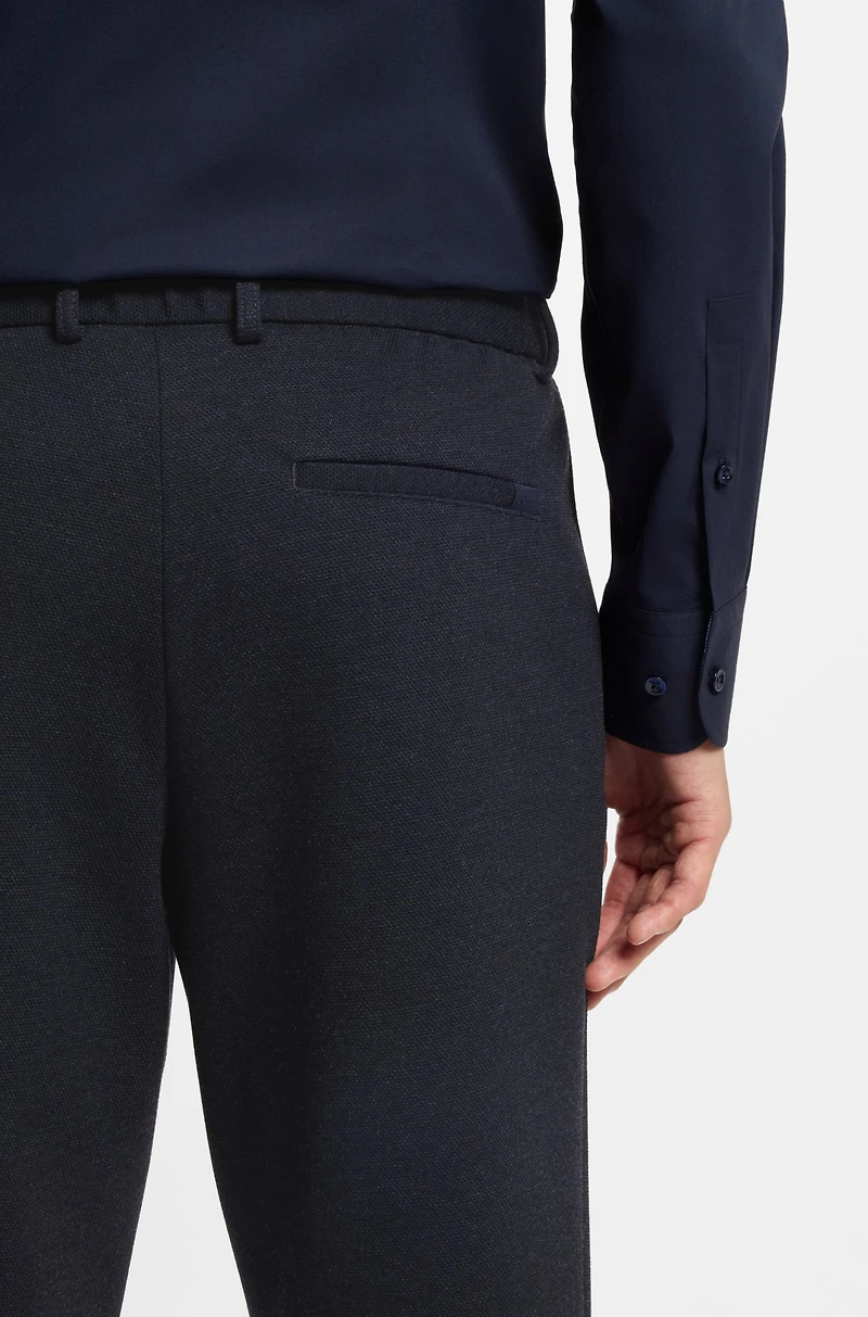 Slim-fit trousers performance-stretch fabric