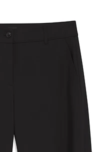 Barrel-leg trousers stretch twill