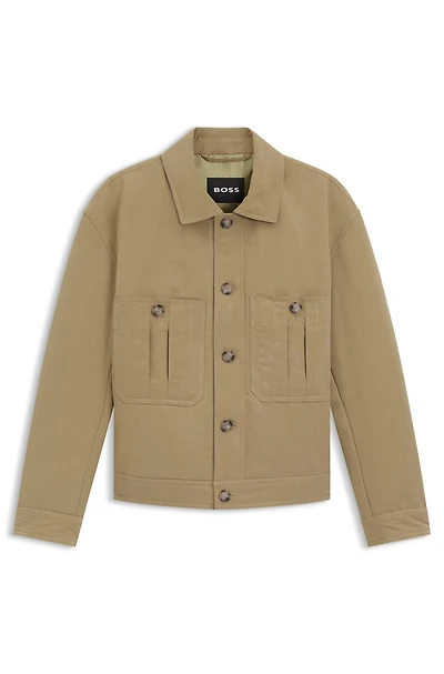 Water-repellent jacket peached fabric
