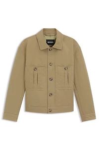 Water-repellent jacket peached fabric