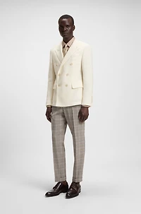 Burnished-leather shoes with double monk strap