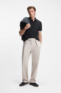 BECKHAM x BOSS polo shirt cotton and silk