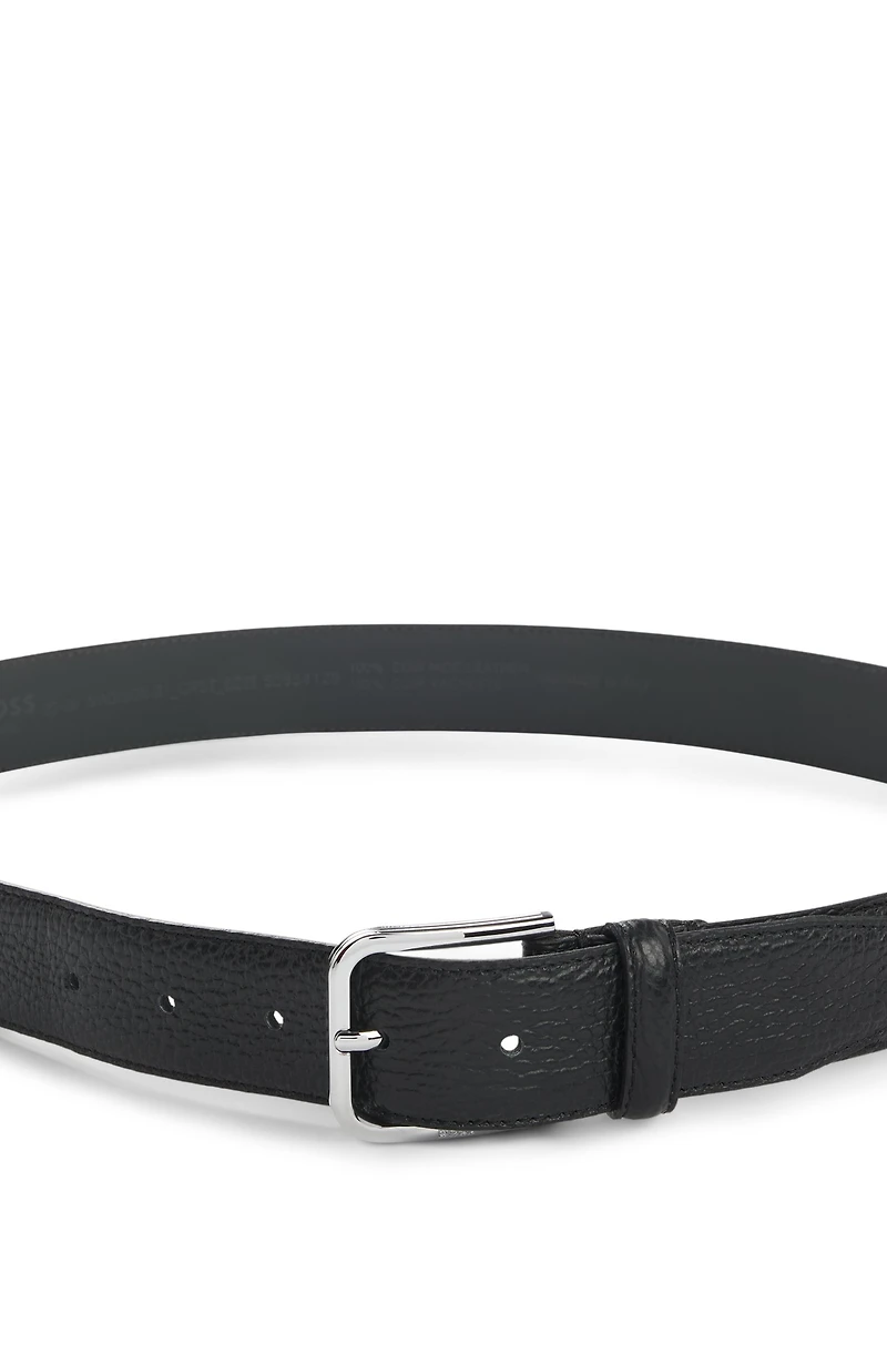 Pin-buckle belt Italian leather
