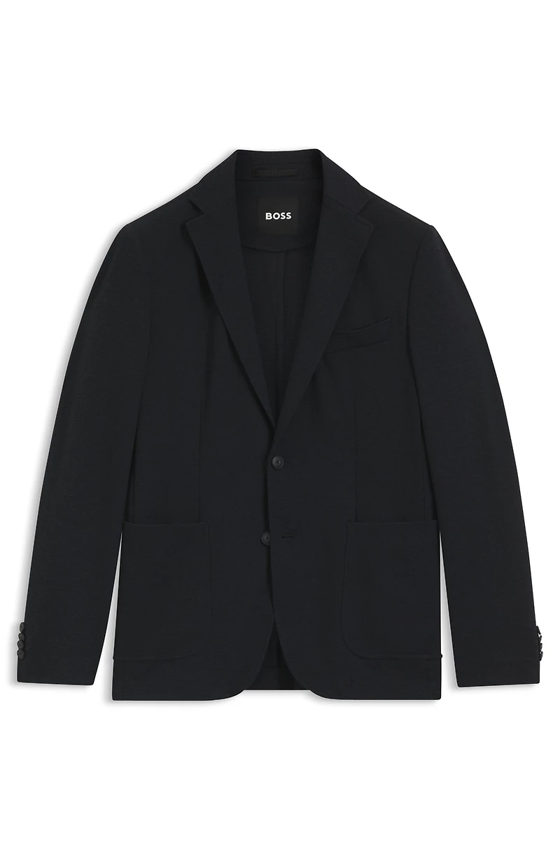 Slim-fit jacket performance-stretch fabric
