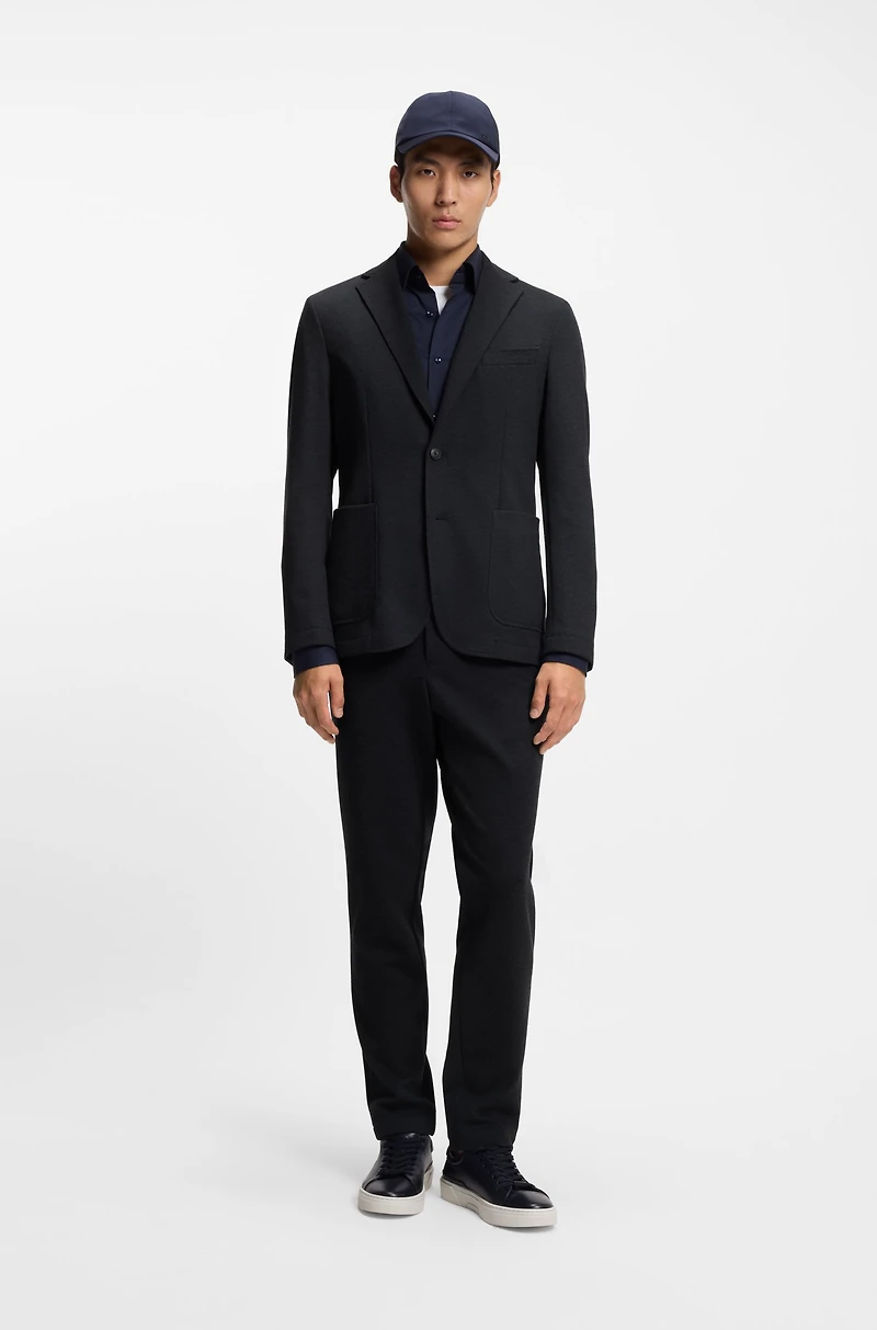 Slim-fit jacket performance-stretch fabric