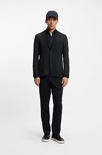 Slim-fit jacket performance-stretch fabric