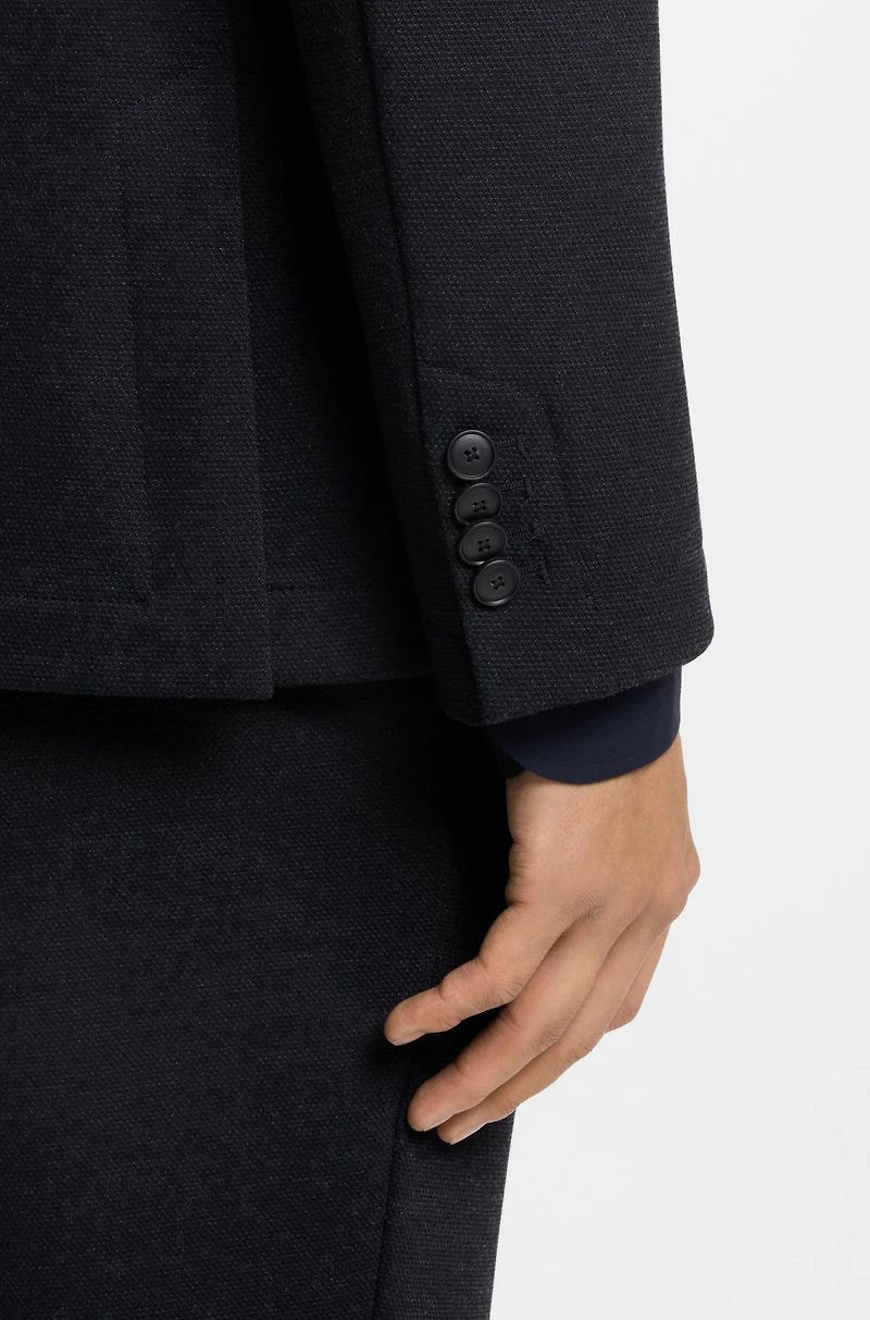 Slim-fit jacket performance-stretch fabric