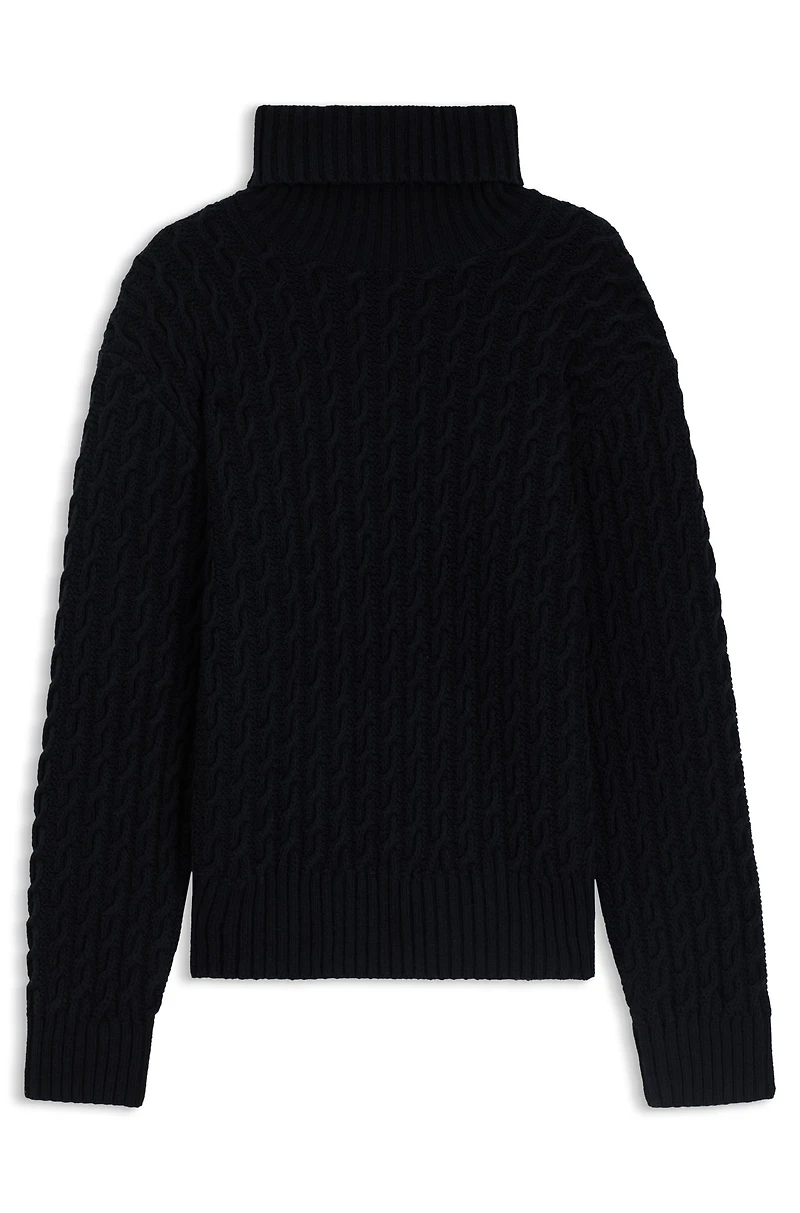 BECKHAM x BOSS cable-knit sweater wool and cashmere
