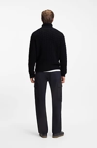 BECKHAM x BOSS cable-knit sweater wool and cashmere