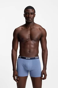 Three-pack of stretch-cotton boxer briefs