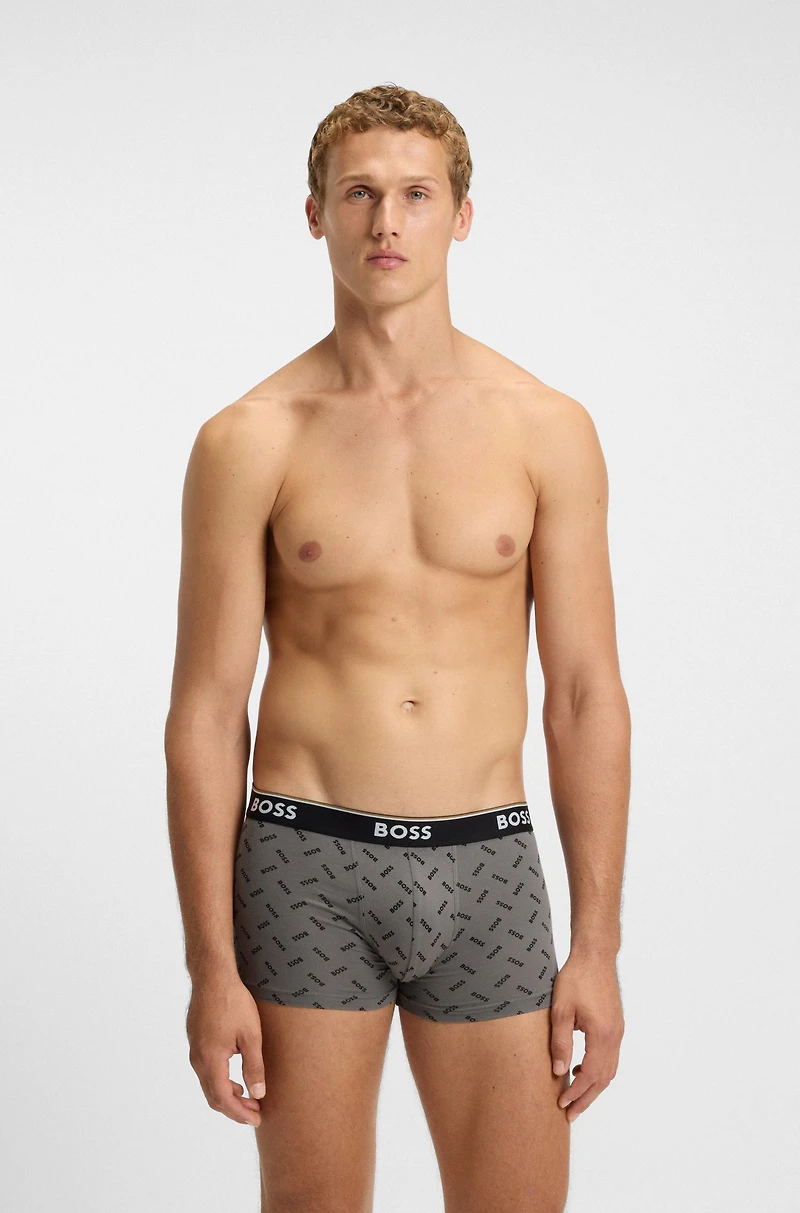 Three-pack of stretch-cotton trunks