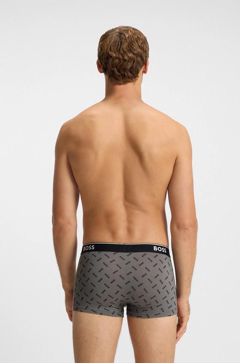 Three-pack of stretch-cotton trunks