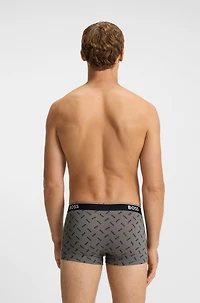 Three-pack of stretch-cotton trunks