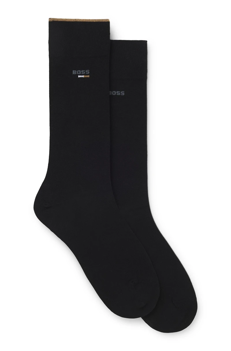 Two-pack of logo socks in a regular length
