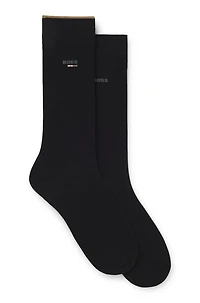 Two-pack of logo socks in a regular length