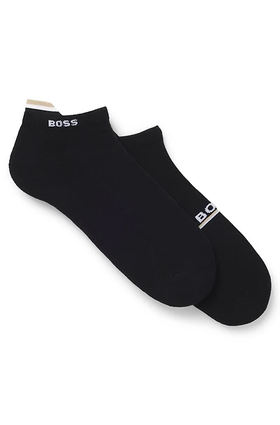 Two-pack of logo socks in an ankle length