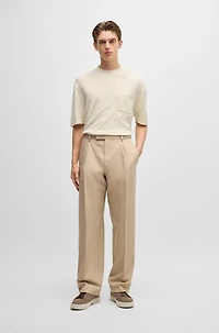 BOSS x Shohei Ohtani Trousers water-repellent cotton twill