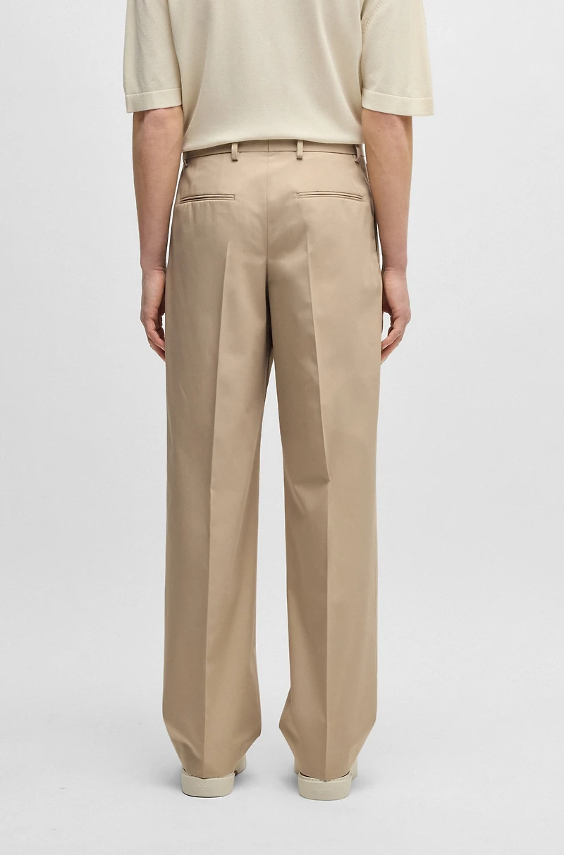 BOSS x Shohei Ohtani Trousers water-repellent cotton twill