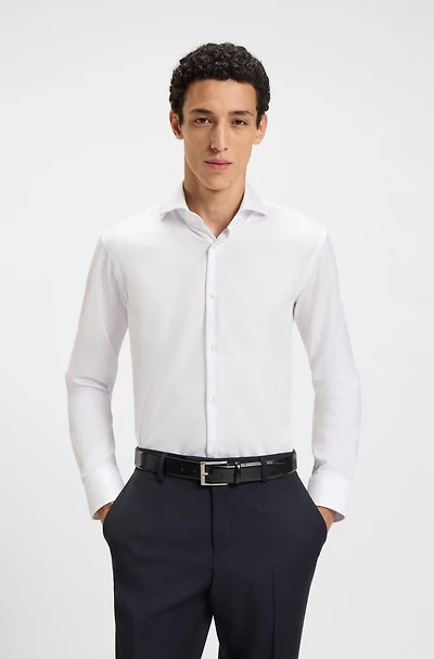 Wrinkle-resistant regular-fit shirt Oxford cotton