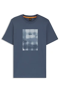 Printed-artwork T-shirt cotton jersey