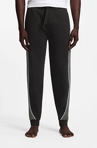 Contrast-piping tracksuit bottoms a cotton blend