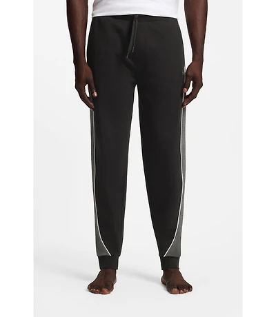 Contrast-piping tracksuit bottoms a cotton blend