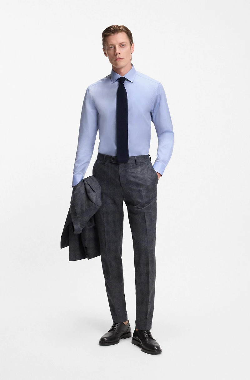 BECKHAM x BOSS slim-fit shirt Oxford cotton